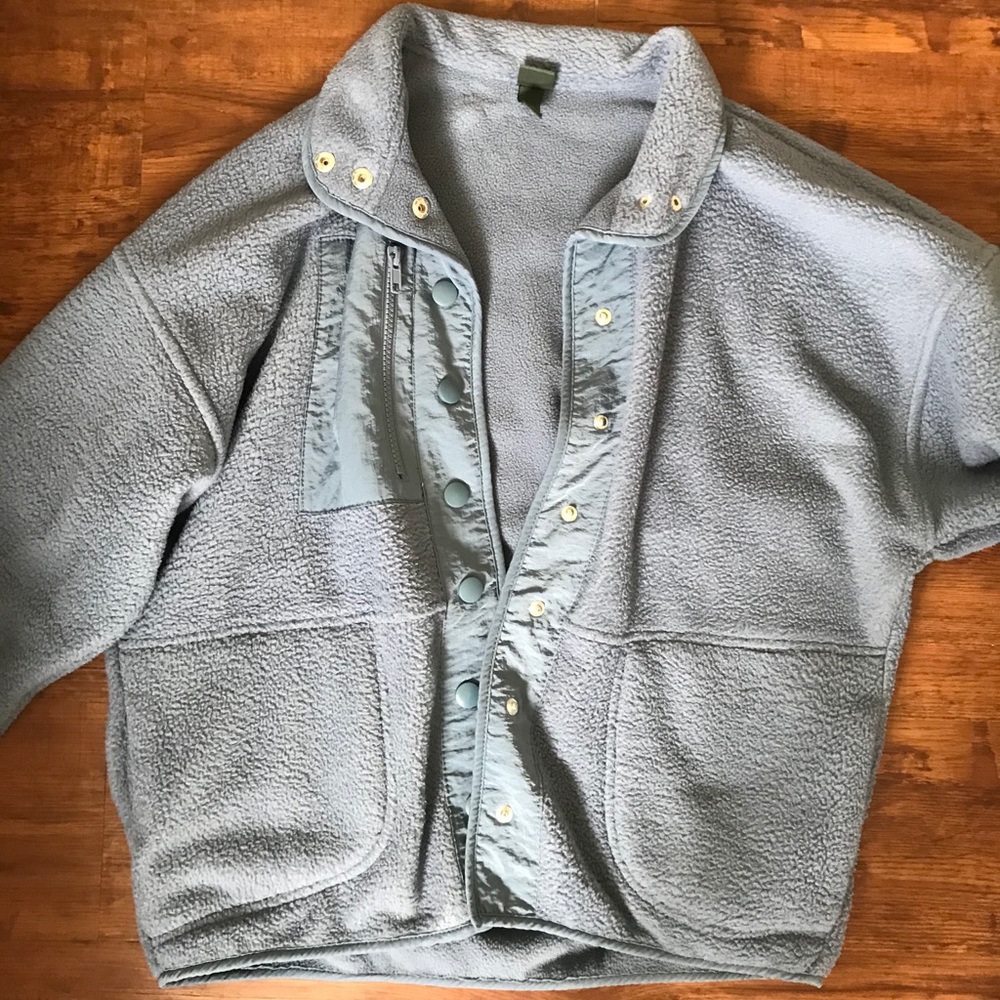 Blue fleece jacket